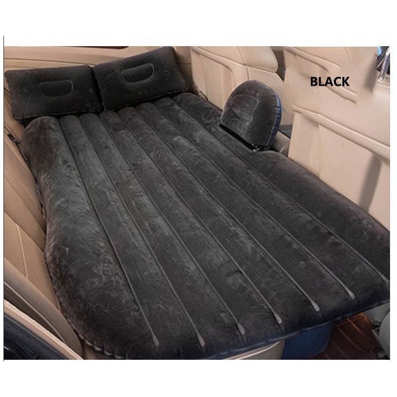 KYOZZBY Deluxe Car Travel Inflatable Mattress – Portable Air Bed with Flocking Surface for Backseat Comfort