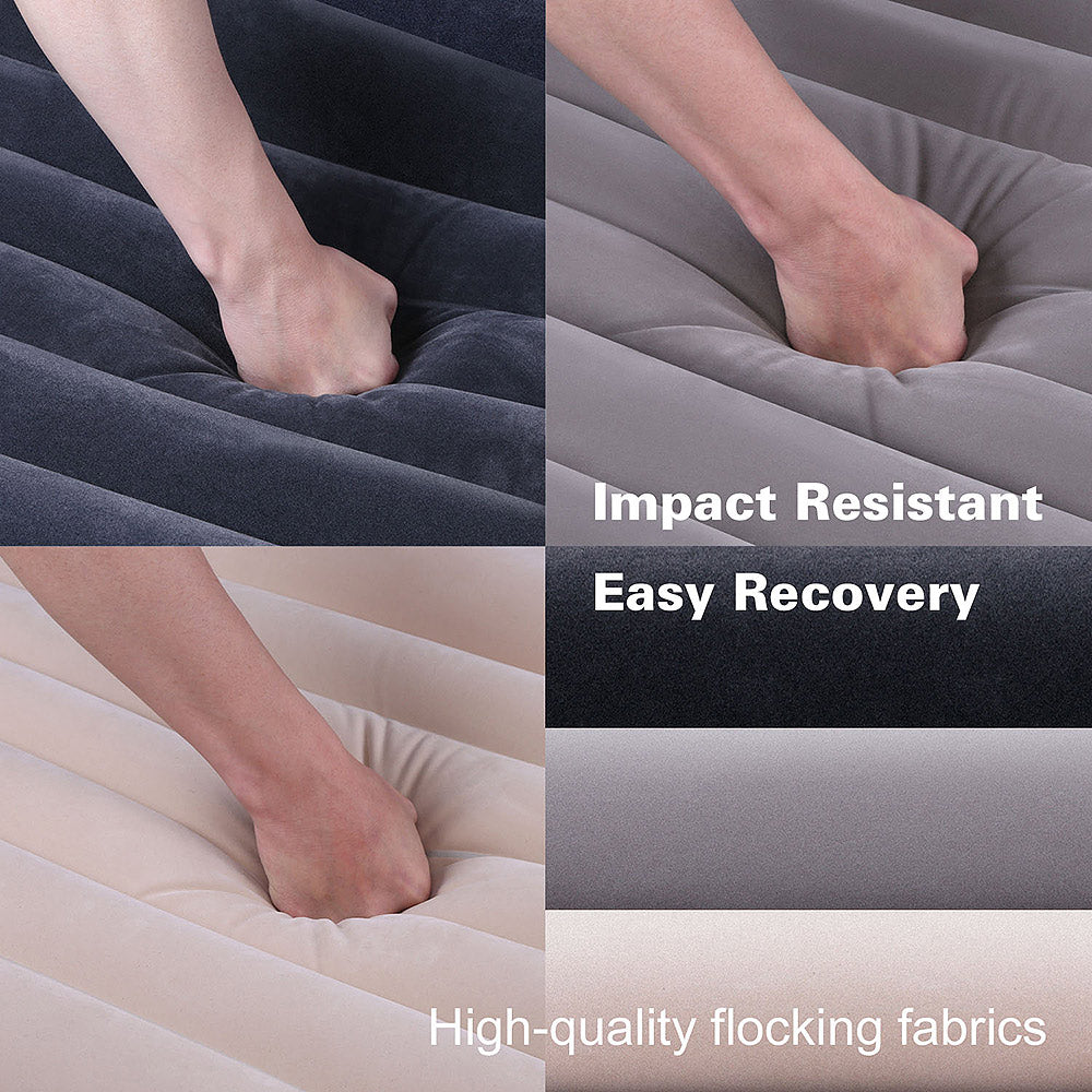 KYOZZBY Deluxe Car Travel Inflatable Mattress – Portable Air Bed with Flocking Surface for Backseat Comfort