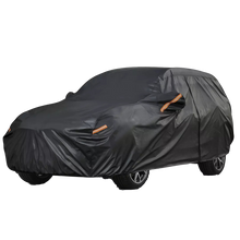 Load image into Gallery viewer, HATCHBACK SIZE COVER WATERPROOF, DUSTPROOF,HEATPROOF, WINDPROOF,OUTDOOR &amp; INDOOR DURABLE CAR COVER FREE CAR WAX &amp; MICROFIBER CLOTH
