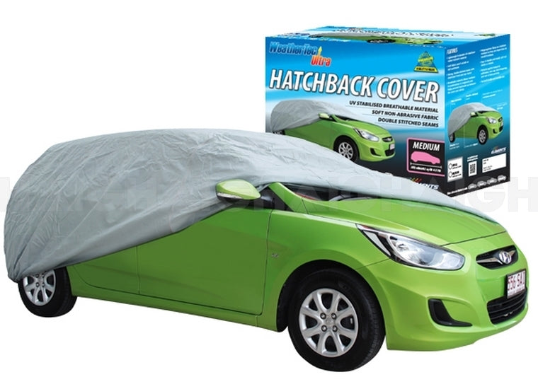HATCHBACK SIZE COVER WATERPROOF, DUSTPROOF,HEATPROOF, WINDPROOF,OUTDOOR & INDOOR DURABLE CAR COVER FREE CAR WAX & MICROFIBER CLOTH
