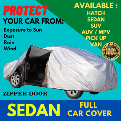 SEDAN WATERPROOF CAR COVER AND OUTDOOR SUN PROTECTION COVER